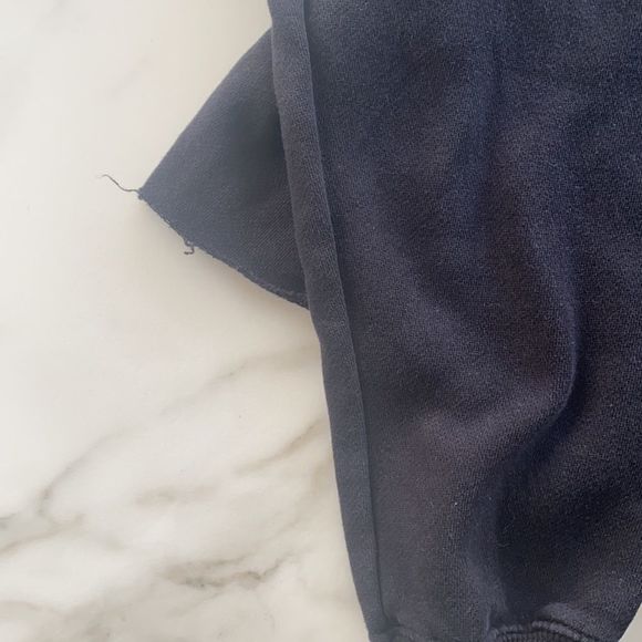 Brandy Cropped NY Crewneck / raw hem - Picture 3 of 8